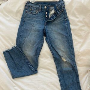 Levi’s Wedgie Fit Straight leg Cropped Icon Jeans from Aritzia